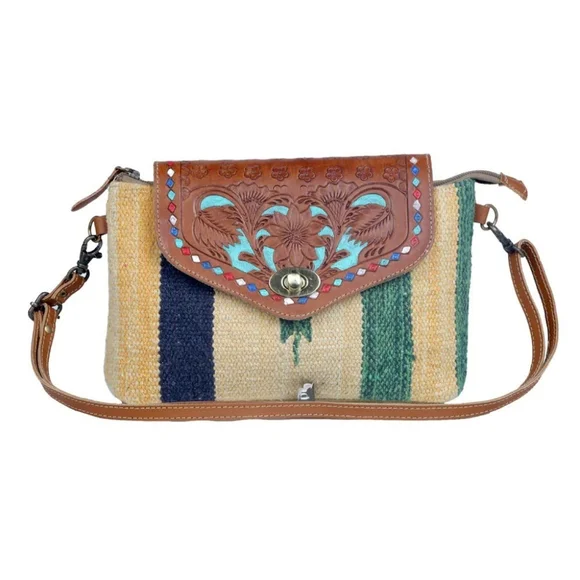 Myra Bag | Bags | Nwt Myra Beamy Rays Bag Tooled Brown  display picture 2
